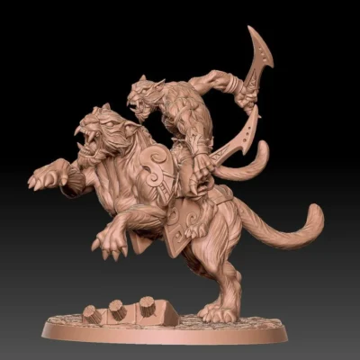 Raksha tiger and rider B AG