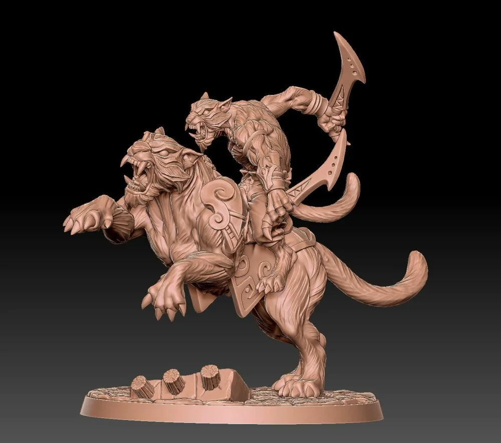 Raksha tiger and rider B AG