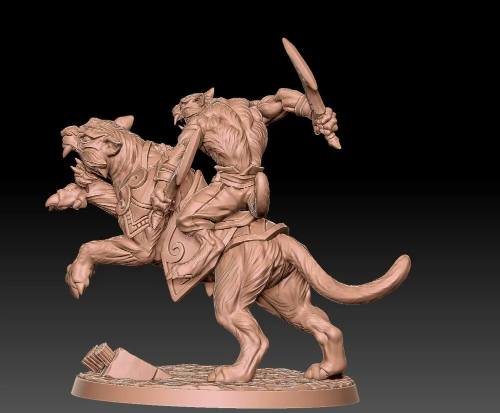 Raksha tiger and rider B AG - Image 3