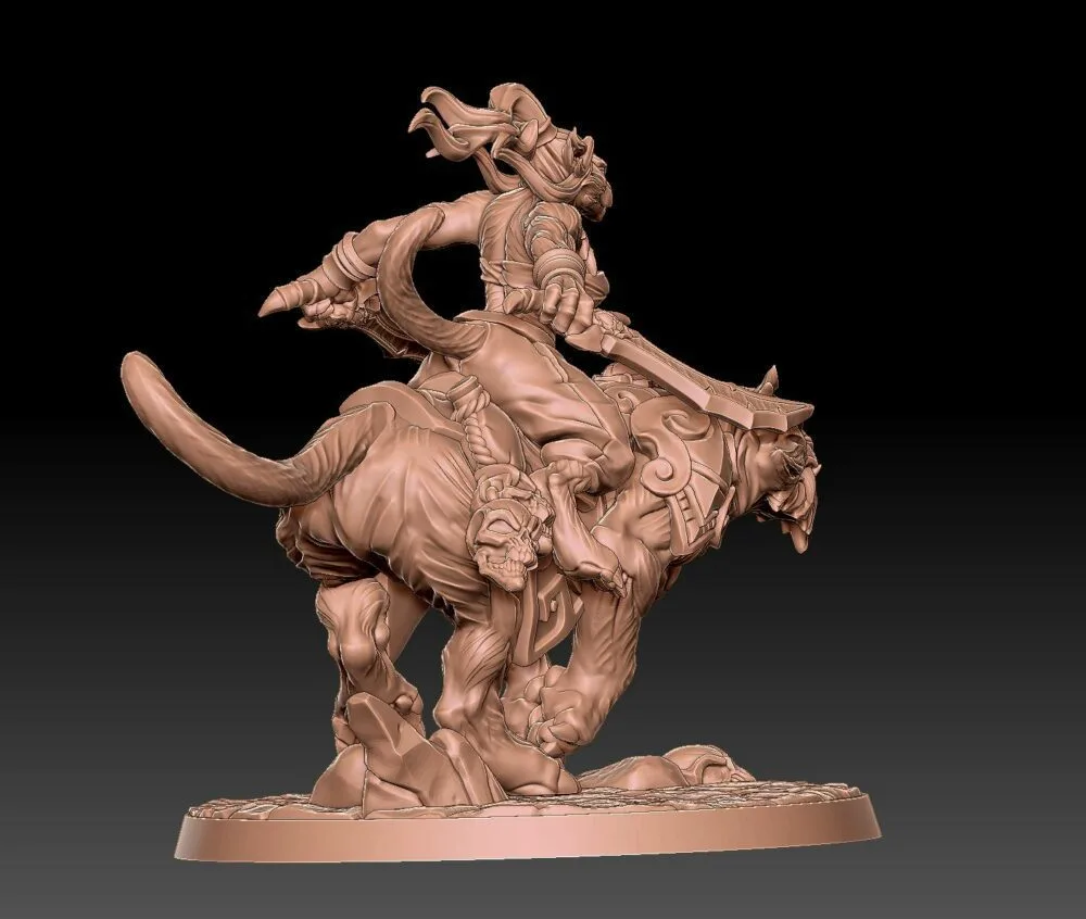 Raksha tiger and rider C AG - Image 3