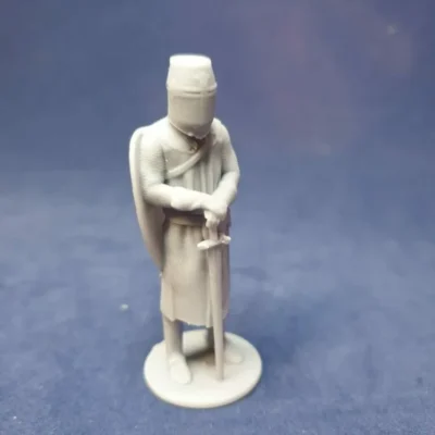 Medieval crusader standing AS