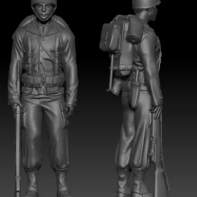 American soldier ww2 Stand A1 AS
