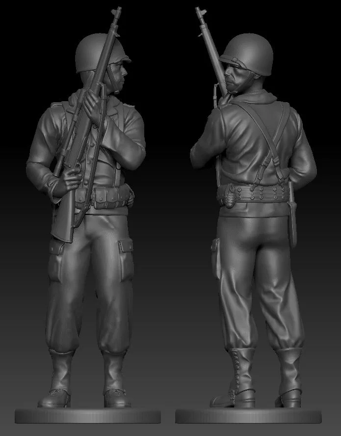 American soldier ww2 Stand Cover A5 AS