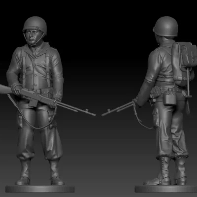 American soldier ww2 stand guard A3 AS