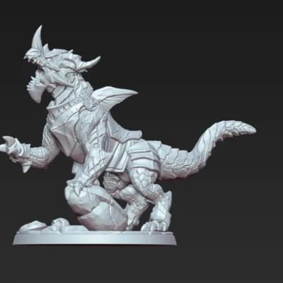 Armored Dragonlin roaring AG