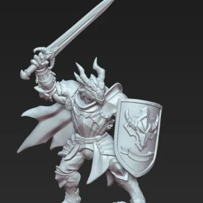 Dragonguard with sword and crest Shield AG