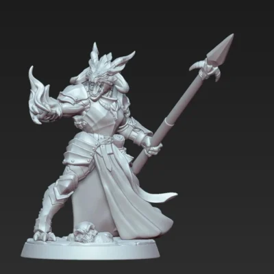 Dragonguard with Flaming spell Hand and Spear AG