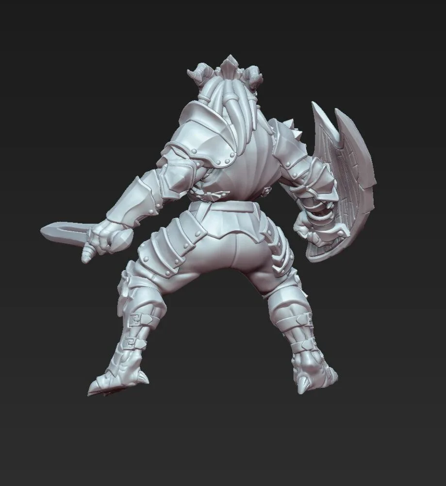 Dragonling Knight with sword and dragon shield AG - Image 2