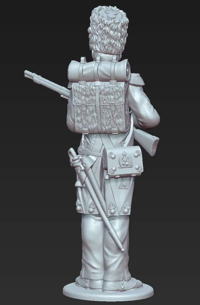 French Grenadier soldier Waterloo 1815 loading - Image 2