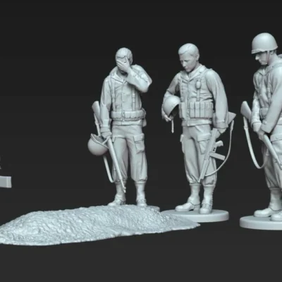 American soldier ww2 burial set AS