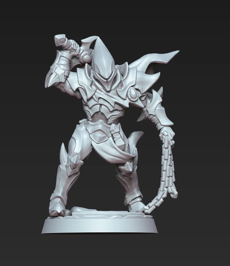 Ashen Inquisitor with sword, chain and helm AG