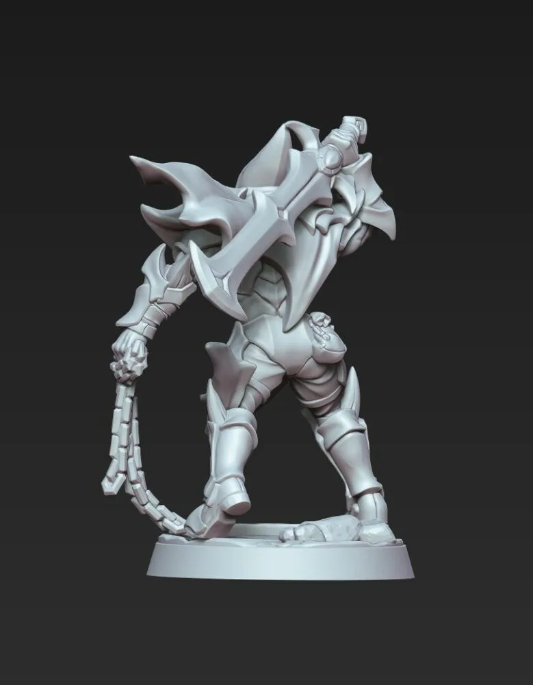 Ashen Inquisitor with sword, chain and helm AG - Image 2