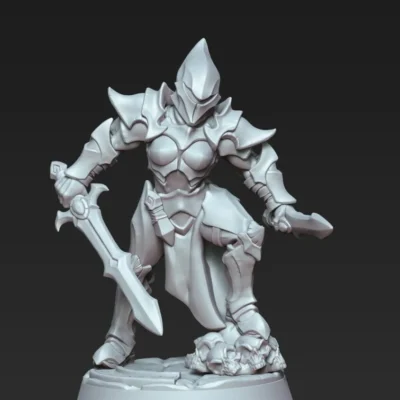 Ashen Inquisitor with sword and dagger in helm AG