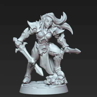 Ashen Inquisitor with sword and dagger AG