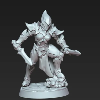 Ashen Inquisitor with two daggers in helm AG