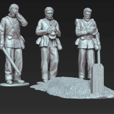 ACW soldier burial set