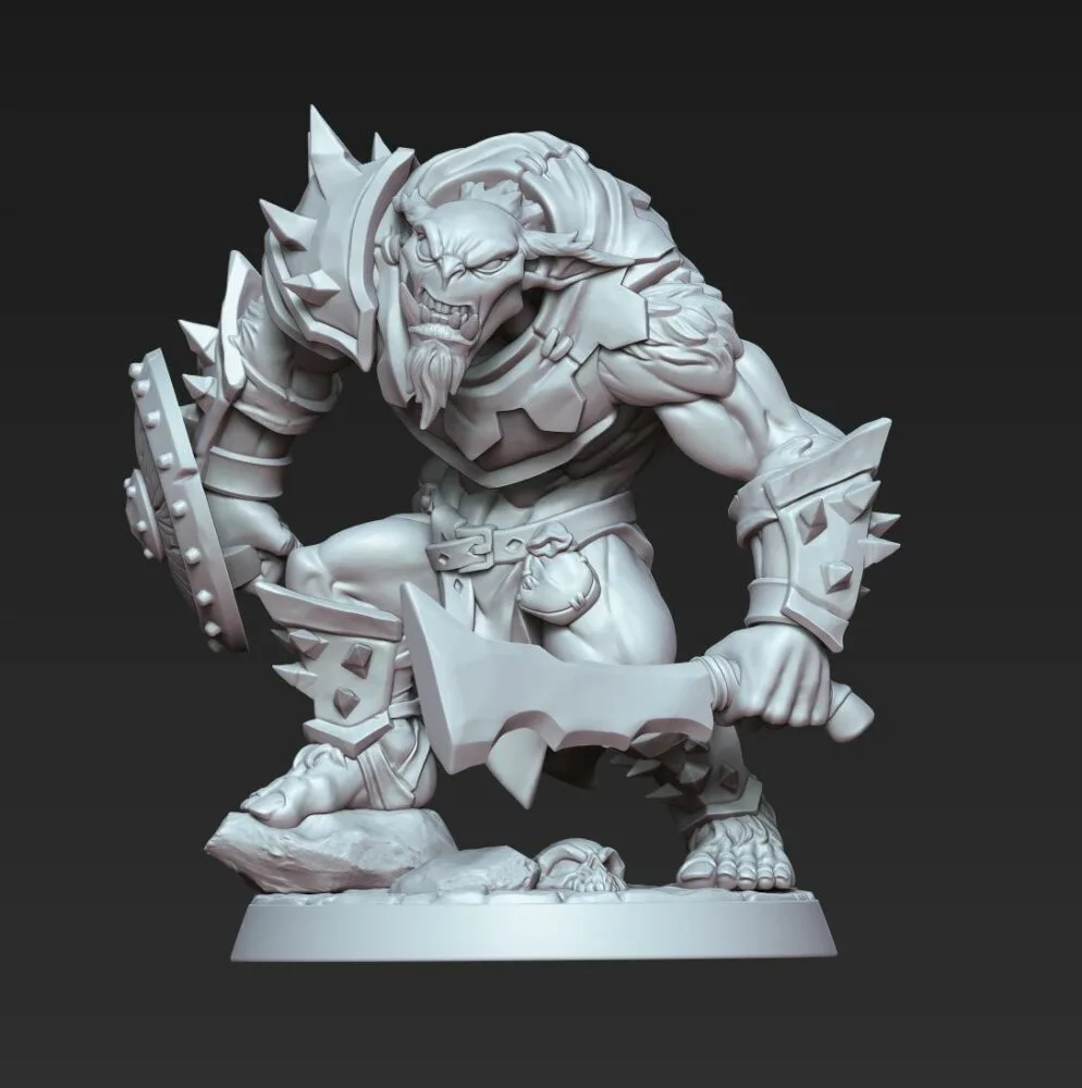 Great goblin Thug with sword and shield AG