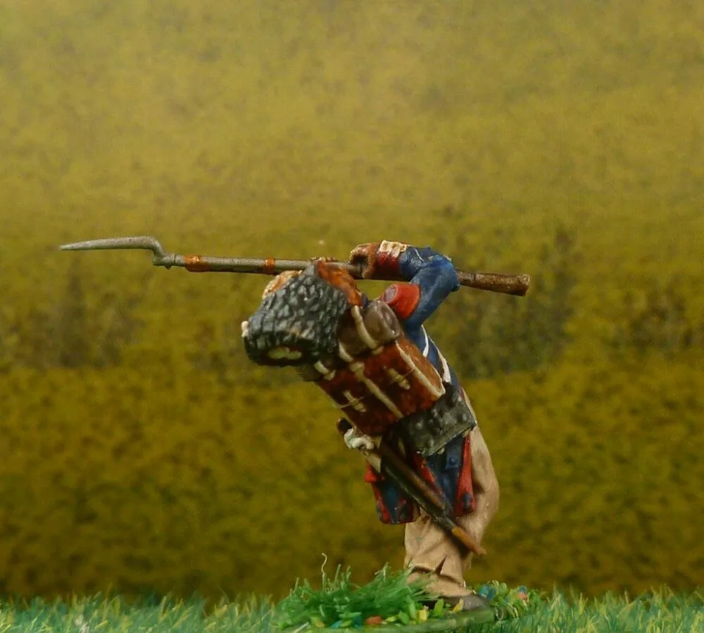 French Grenadier soldier Waterloo 1815 shot with bayonet - Image 3