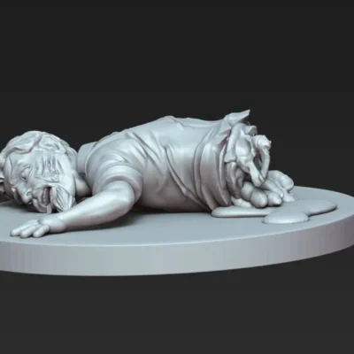 Half body on the ground CM