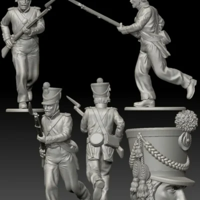 Alamo Mexican soldier advancing