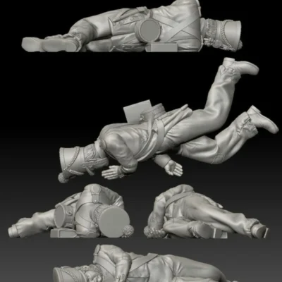 Alamo Mexican soldier dead laying on side