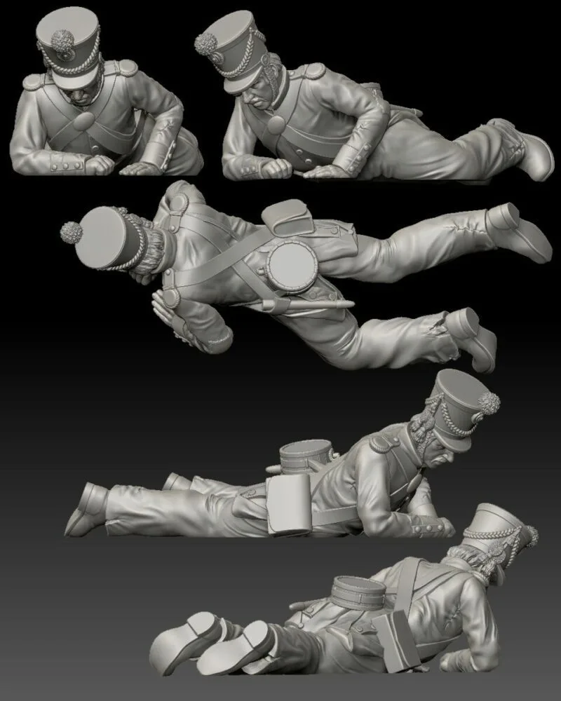 Alamo Mexican soldier hurt laying on ground