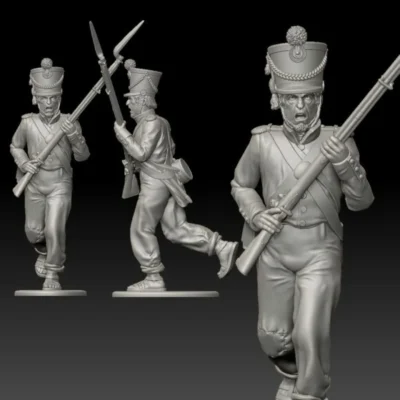 Alamo Mexican soldier charging