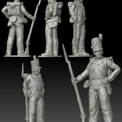 British 27th "Inniskillin" Regiment of Foot-Waterloo 1815 standing hand on hip