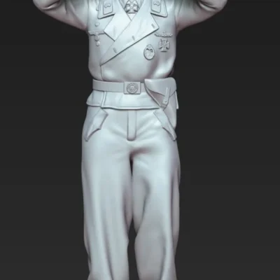 German tank officer for cupola with binoculars