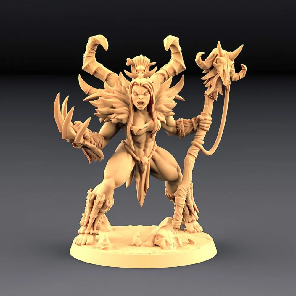 Vesdra with staff and claw AG