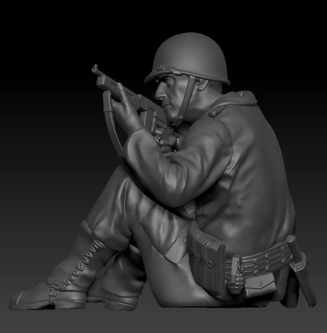 American soldier ww2 Cover Down1 A10 AS