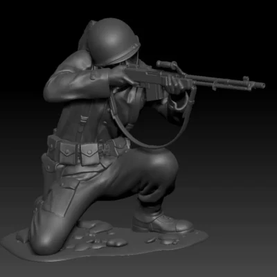 American soldier ww2 Shoot Cover A10 AS