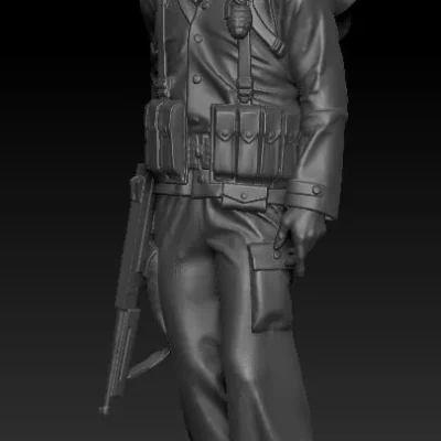 American soldier ww2 walk A2 AS