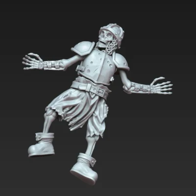 Skeleton body on ground RF