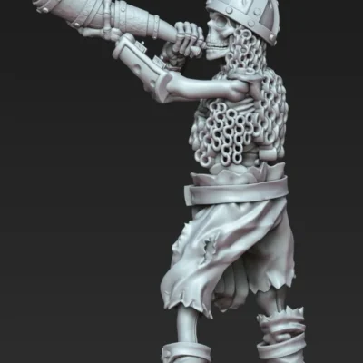 Skeleton horn blower RF