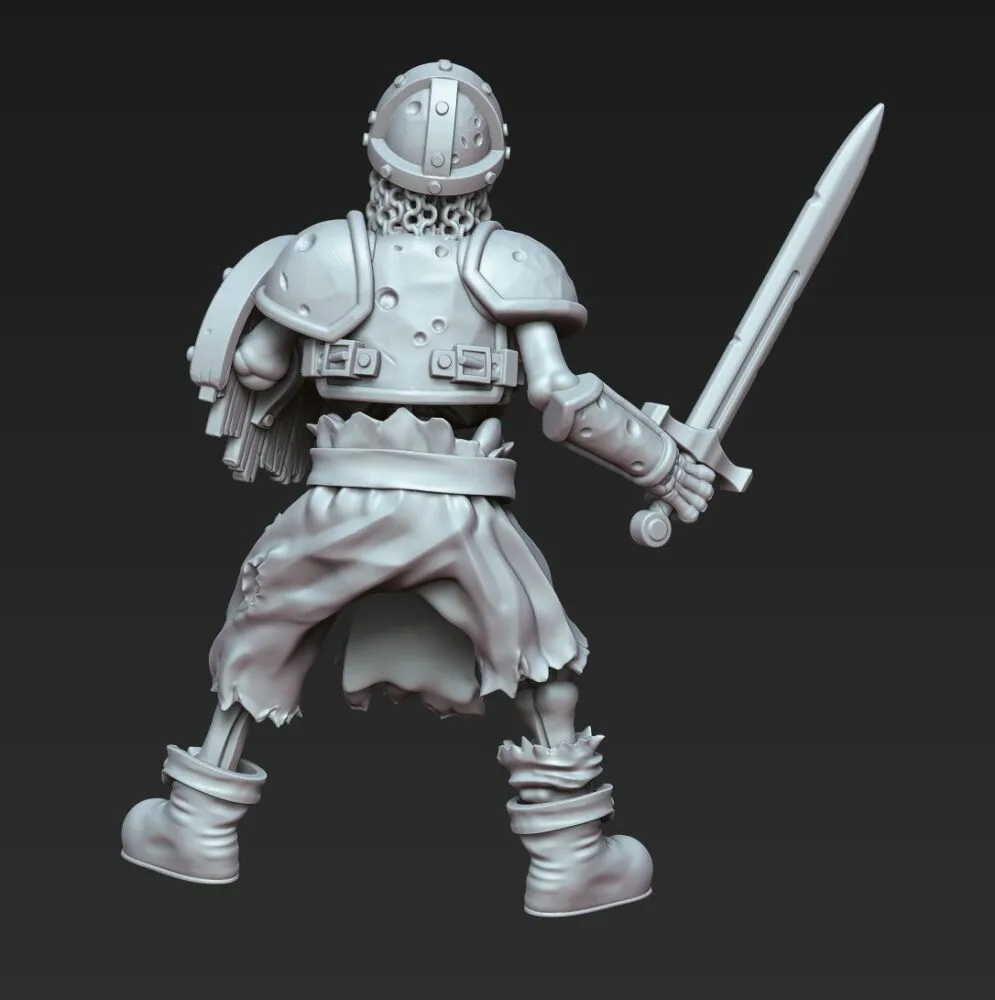 Skeleton with sword and shield RF - Image 2