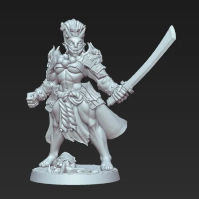 Oni Grunt lady with katana AG