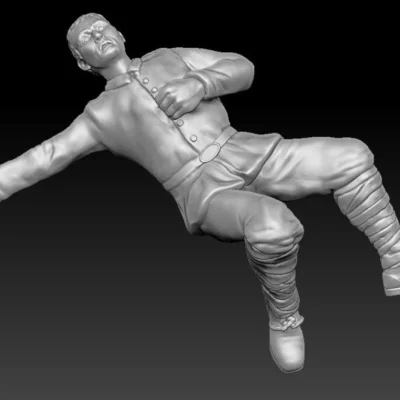 Soldier WW1 Casualty bare head