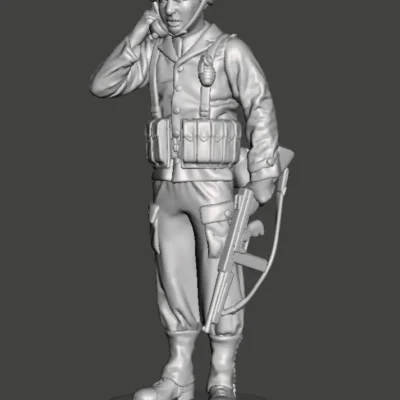 American engineer captain talks in radio AS