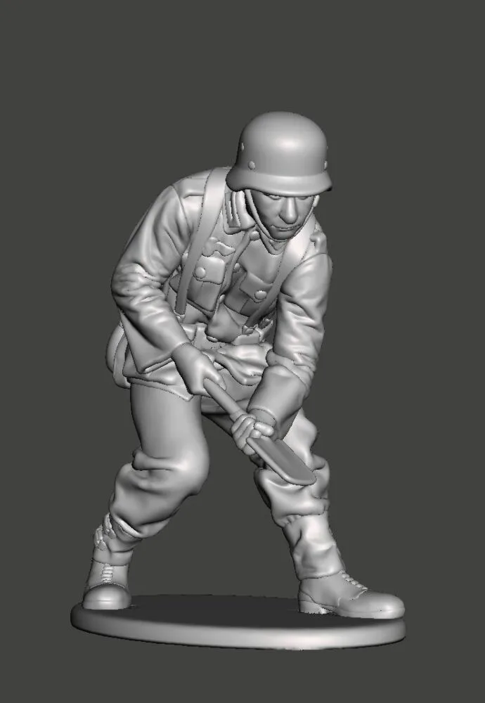 German soldier digging AS