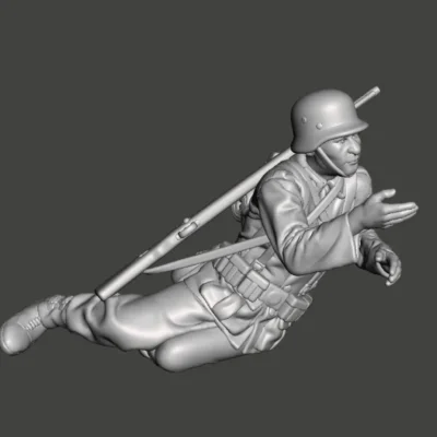 German soldier feeding ammunition AS