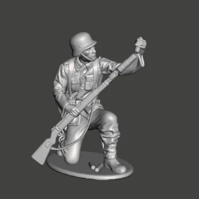 German soldier adding grenade AS