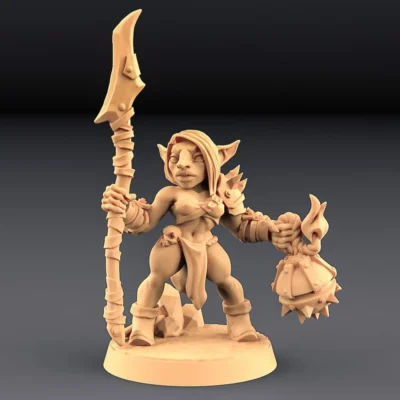 Goblin female with spear AG