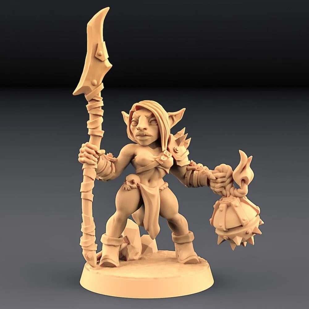 Goblin female with spear AG