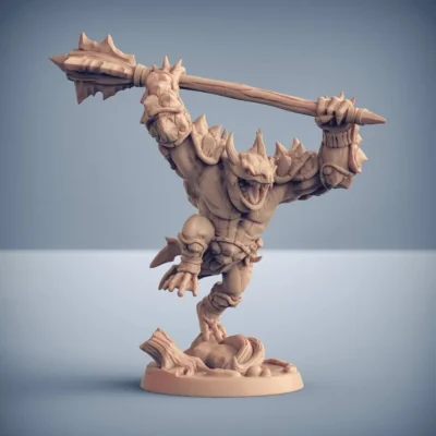 Gurunda bullfrog warrior - charging with twohand mace AG