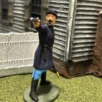 Confederate Officer firing revolver medium beard photo review