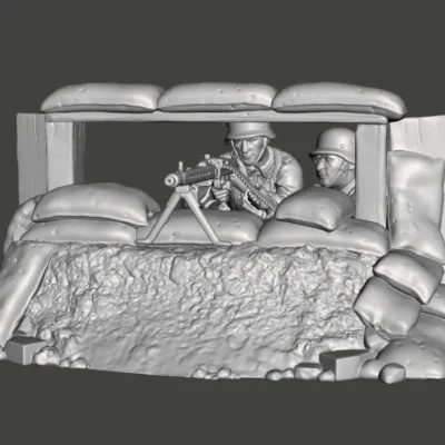 German soldier with MG42 In nest full kit AS