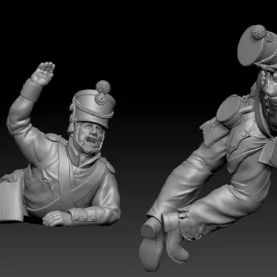 Alamo Mexican chubby soldier reaching for help