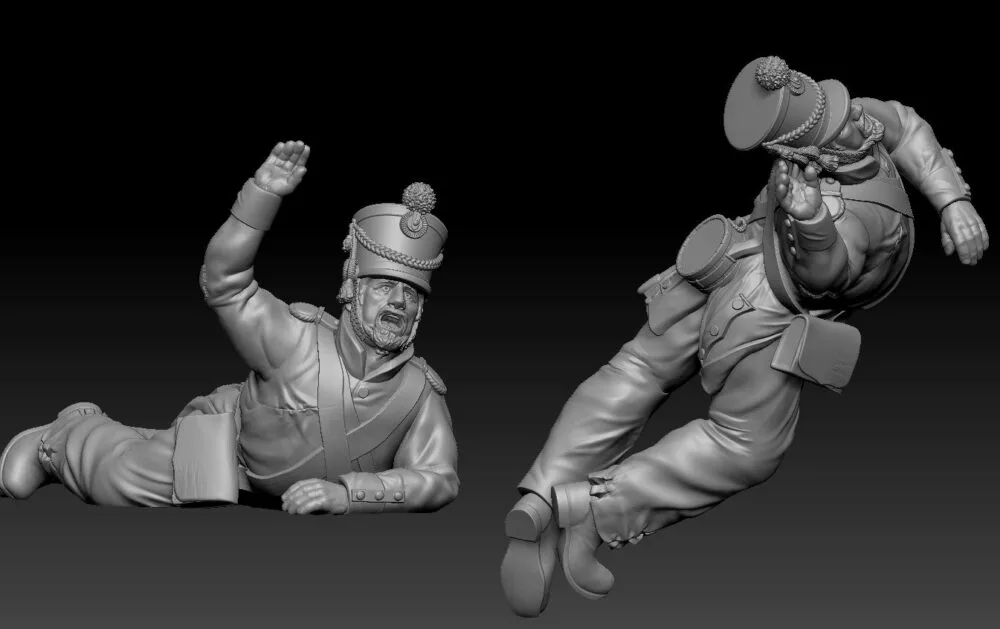 Alamo Mexican chubby soldier reaching for help