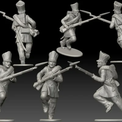 Prussian 25th Line (Lützow Freikorps) soldier, charging fast